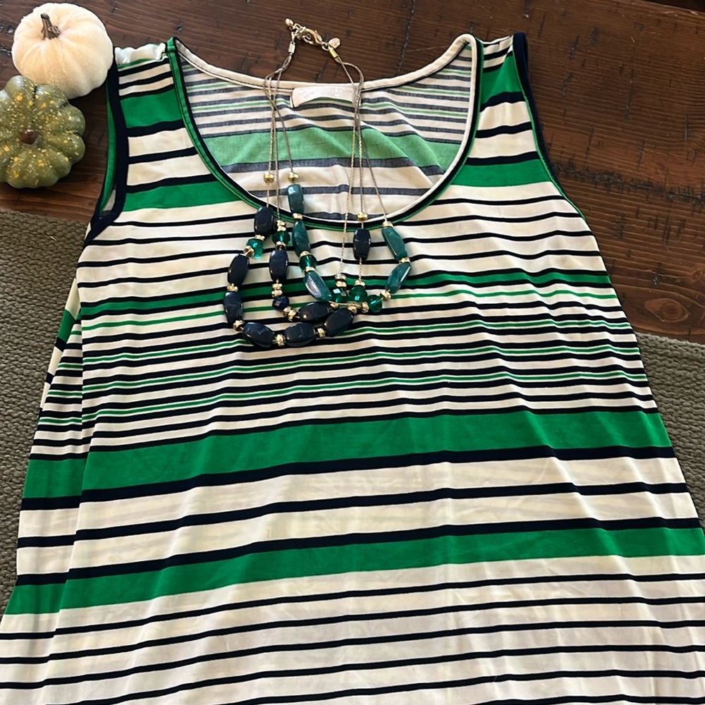 Tank dress with necklace